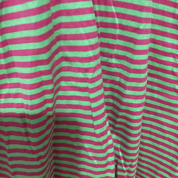 💜 FREE w/ PURCHASE 💜 🌳 Vintage Striped Green and Pink Polo Shirt 🌳 - Picture 3 of 5